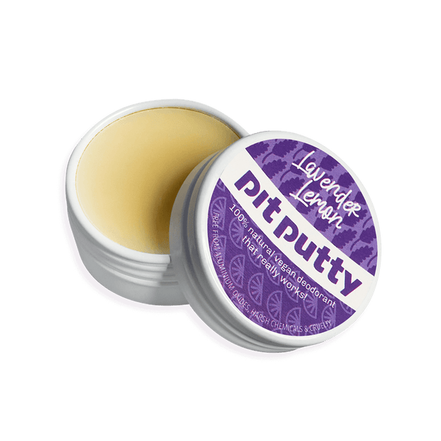 Lavender Lemon Pit Putty Mini Tin - Open Tin