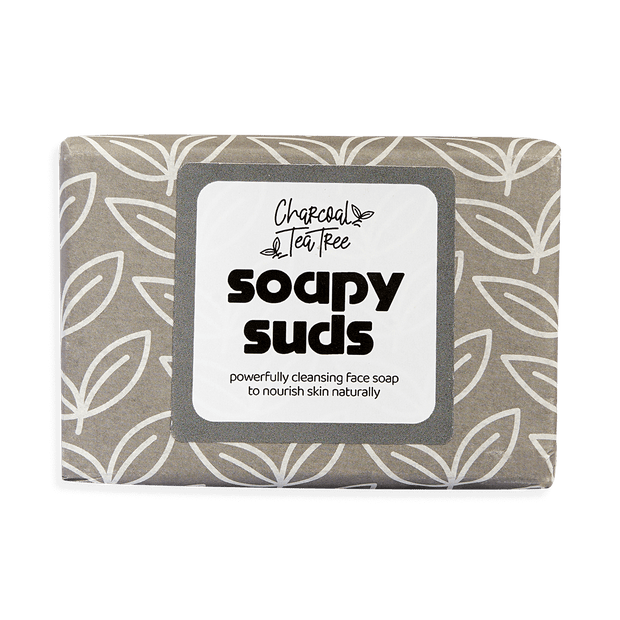 Charcoal Tea Tree Soapy Suds - Powerfully cleansing face soap to nourish skin naturally